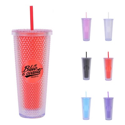 24 oz Nonpareil Matte Studded Cup Tumbler