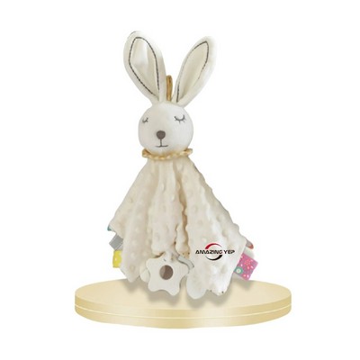 Rabbit Elephant Doll Baby Soothing Towel,Soothing Sleeping Early Education Soothing Doll
