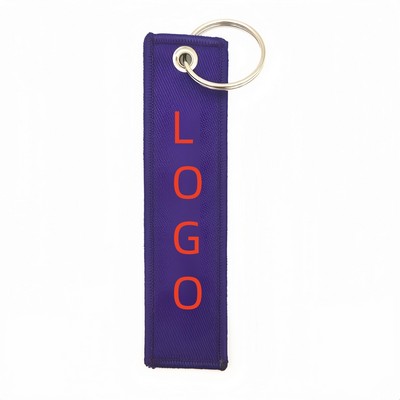 Custom Embroidery Tag Keychain