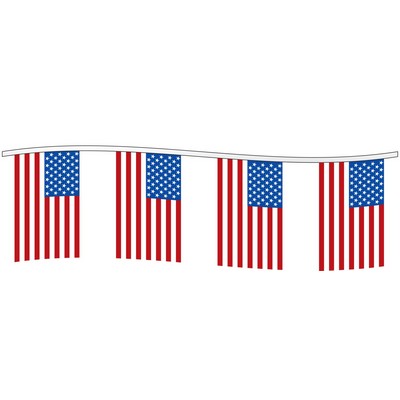 American Flag Lines - Long Term 25' (10 Flags)