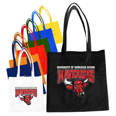 Convention Colored Cotton Canvas Tote Bag - Overseas (15"x16")