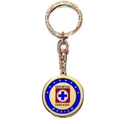 1 1/4'' Metal Hard Enamel Keychain