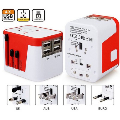 Promotek iBank® World Travel Adapter for 150 countries