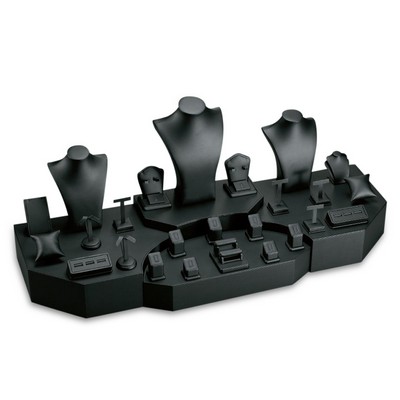 Leatherette Showcase Display Set