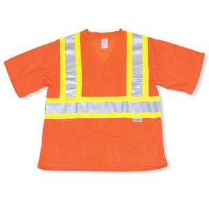 Soft Polyester Orange T-Shirt