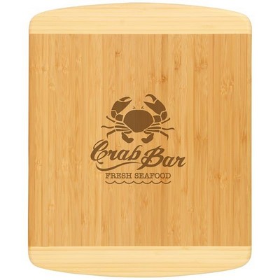 2 Tone Bamboo Cutting Board (13 1/2" x 11 1/2")