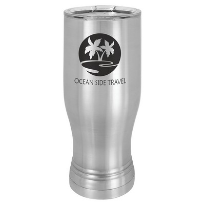 Polar Camel Stainless Steel 20 oz Pilsner with Clear Lid