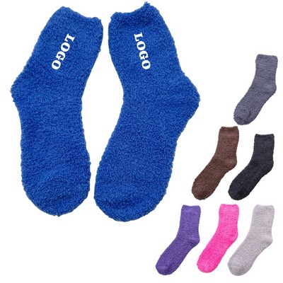 Santa Custom Fuzzy Feet Socks