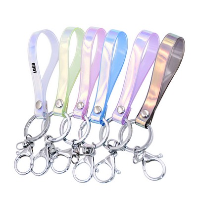 Shine PVC Keychain Key Ring