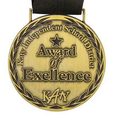 3.5" Custom Die-Struck Antique Medals