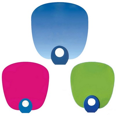 Unique O-Shaped Polypropylene Hand Fan - Stylish Cooling
