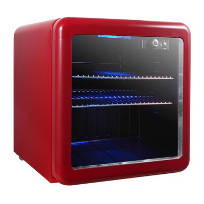 Magic Chef 1.7 Cu. Ft. Beverage Cooler, Retro Red