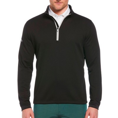 Callaway® Midweight 1/4 Zip Hex Pullover Sweater