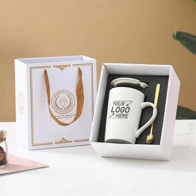 12OZ Coffee Mugs with Gift Box and Spoon