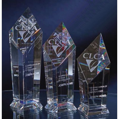 Diamond Optically Crystal Clear Tower