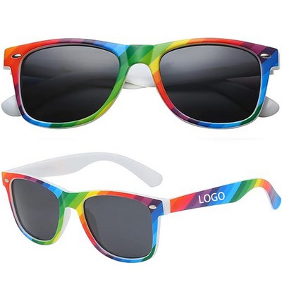 Rainbow Iconic Rectangle Sunglasses
