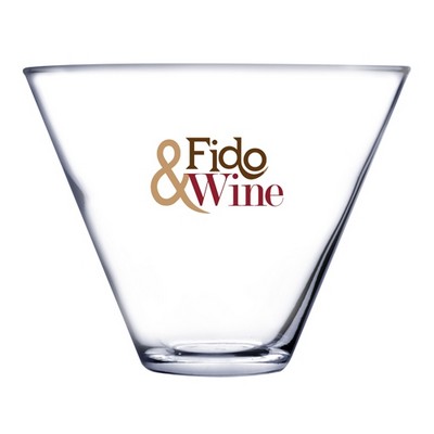 13.5 Oz. Stemless Martini Glass (Deep Etch)