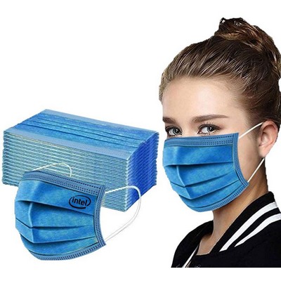 Popular Disposable Masks In Dark Blue, Black, Red, Pink, Gray, Blue - Printed