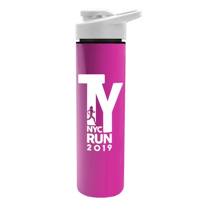 16 Oz. Slim Travel Tumbler w/Drink Thru Lid