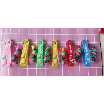 Fidget Slug Stim Toy With Key Chain