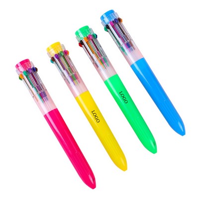 10-in-1 Multicolor Ballpoint Pen