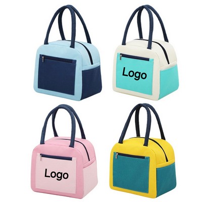 Portable Insulated Oxford Cloth Lunch Bag