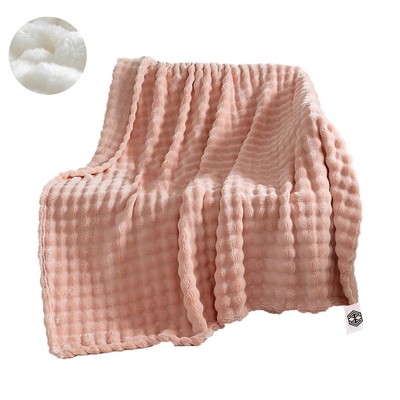 Lightweight Soft Warm Bubble Throw Blanket for Bed and Sofa All Season Cozy Fluffy Blanket (40"x59")
