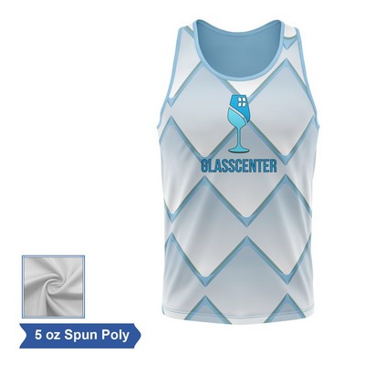 Sublimation Spun Polyester (Cotton Touch) Classic Tank Top - Men Women Kids