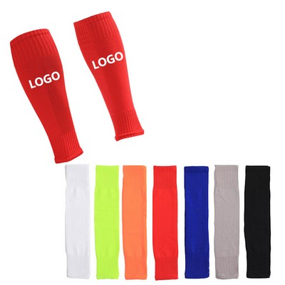 1 Pair Soccer Shin Guards Football Team Leg Sock Sleeves