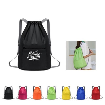 Waterproof Drawstring Sports Backpack