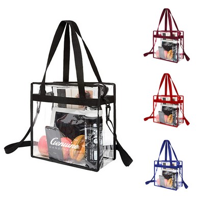 Clear Tote Bag with Zipper
