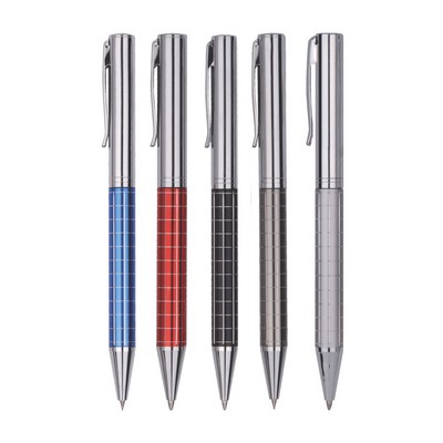 Union Printed - Executive Metal Ballpoint Pen - Laser Engraved Logo