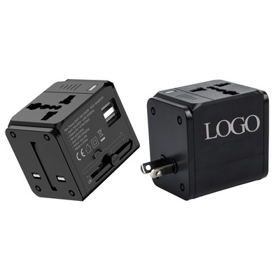 Dual Usb Port Globe Adapter Plug