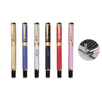Metal Fountain Pen for Business Gifts, Office, Finance, Calligraphy Practice, and Student Use