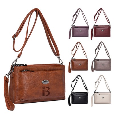 PU Leather Women Crossbody Bag