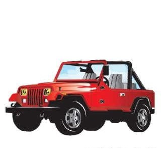 SUV 2 Executive Magnet w/ Full Magnetic Back (4 Square Inch)