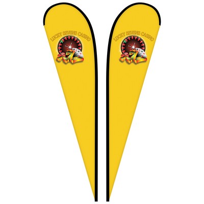 12' Double Sided Custom Portable Teardrop Banners