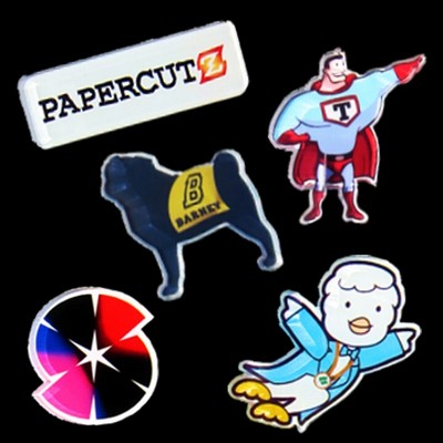 Custom Cut Acrylic Refrigerator Magnets - 11 sq. in.