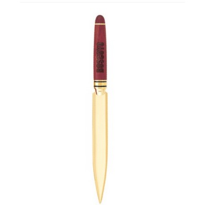 Rosewood Gold Blade Letter Opener