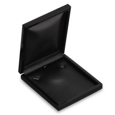High Gloss Black Wood Earring/Pendant Box