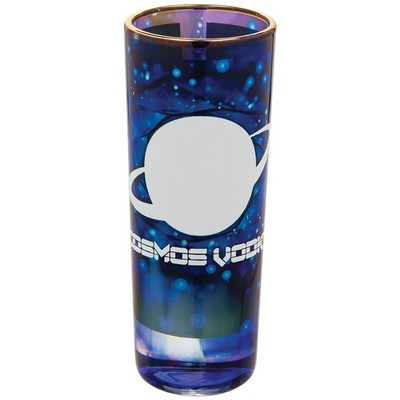 2.5 oz. Sublimatable Glass Shooter with Gold Rim