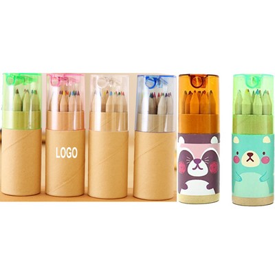 12-piece Colored Pencil Set w/Sharpener