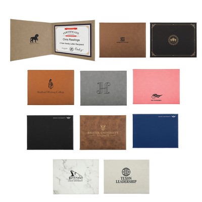 Leatherette Certificate Holder