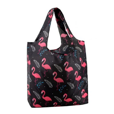 Foldable Polyester Tote Bag with Full color Print