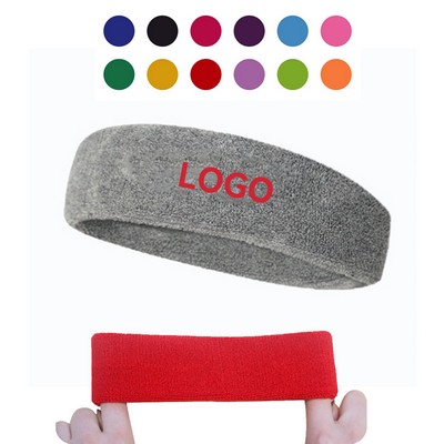 Cotton Headband W/Direct Embroidery