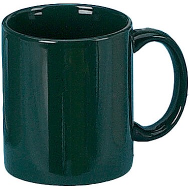 11oz Classic Ceramic C-Handle Mug,Hunter Green