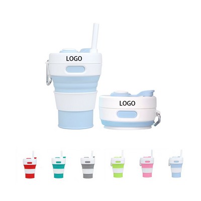 15 OZ Collapsible Reusable Silicone Coffee Cup