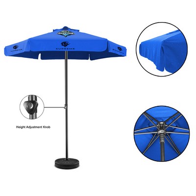 7' Heavy-Duty Aluminum Market Umbrella With 6 Panels