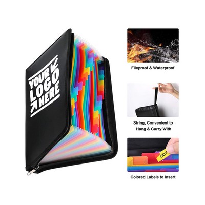 Fireproof and Waterproof Multi-Layer Document Folder