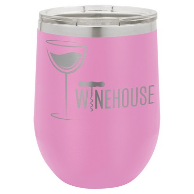 Polar Camel 12 oz. Light Purple Stemless Wine Tumbler